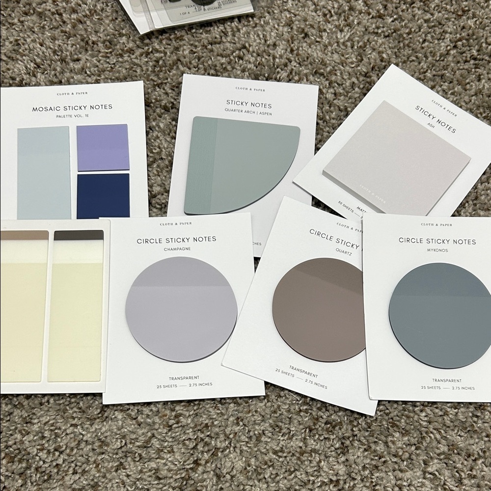 Colorful Sticky Notes Set